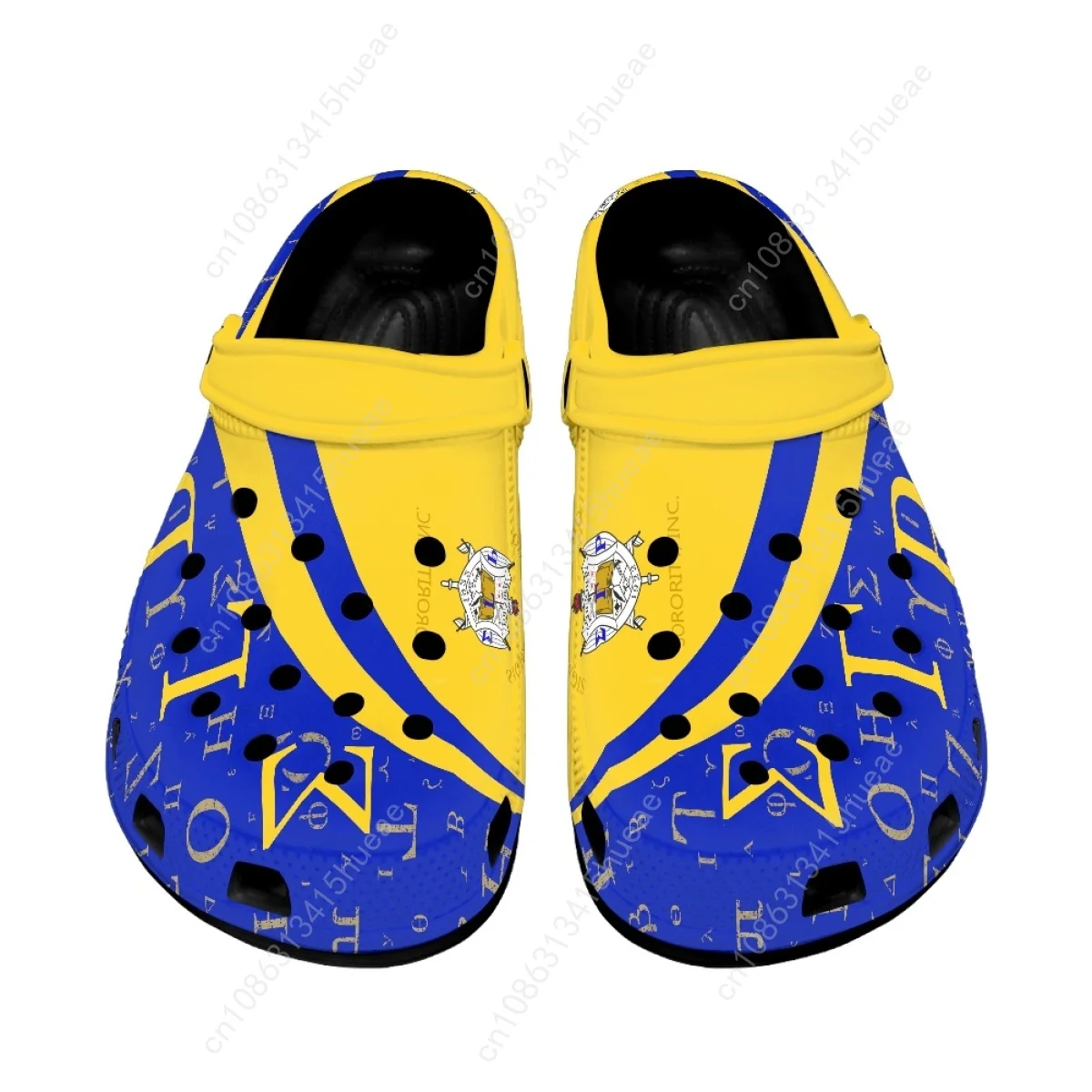 Sigma Gamma Rho Print Casual Sandals Non-slip Breathable Slippers Unisex Home Cozy Hole Flat Garden Shoes Couple Beach Slides