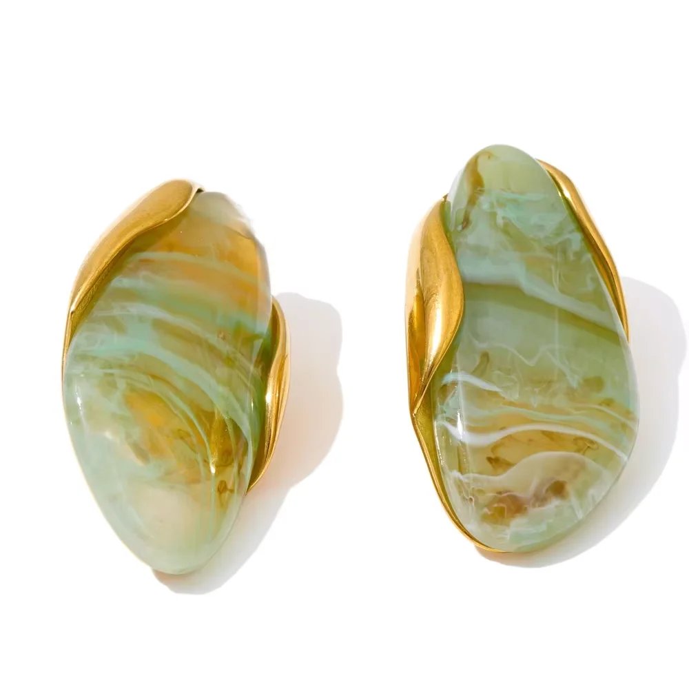Earrings Green