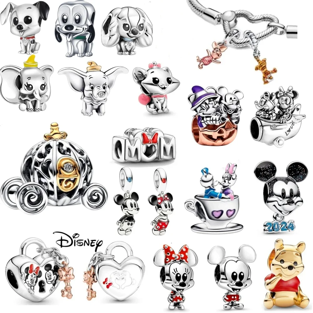 

Лидер продаж 2024, подвеска в виде браслета «HEROCROSS» Disney, подвеска, ювелирные изделия, оригинальные бусины, подарок на день матери