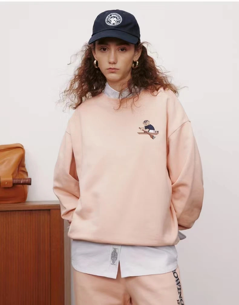 

Spring Bear Cartoon Print Fashion Women Sweatshirt Hoodies Full Sleeves Kawaii Sport Casual Lady Tops Clothing