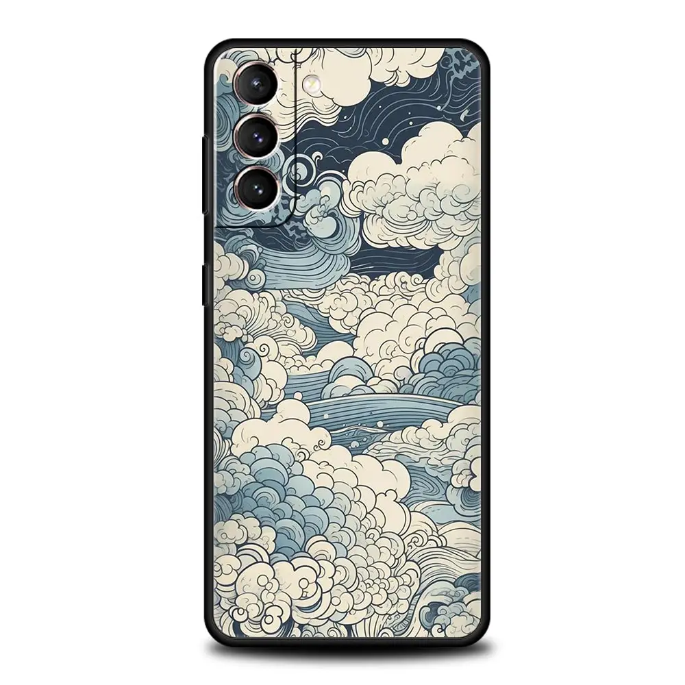 Japanese Landscape Design Soft Silicone Phone Case