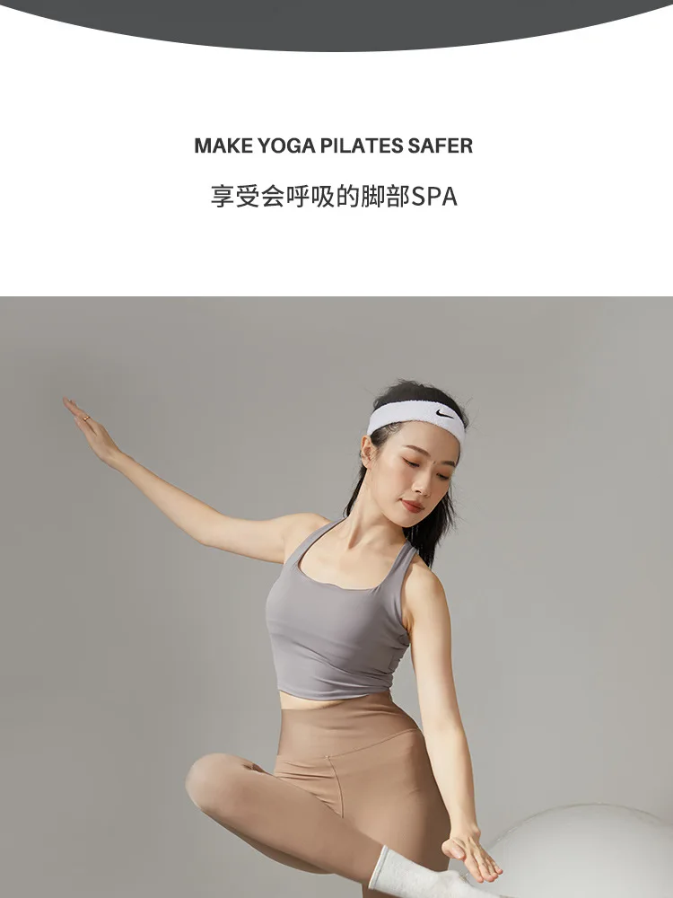 Yoga Silicone Socks Professional Dance Non-slip Solid Color Sports Socks Women Lady Cotton Breathable Fitness Gym Pilates Socks 55 Se7b9d6099b0e40e1a89efca26a9b43b4S