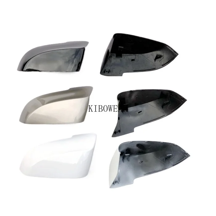 BMW 5 6 7 시리즈 F10 F11 F18 GT F07 F06 F12 F13 F01 F02용 자동차 사이드 미러 커버 프레임 홀더 유리 트림 (1개) 방향지시등 포함