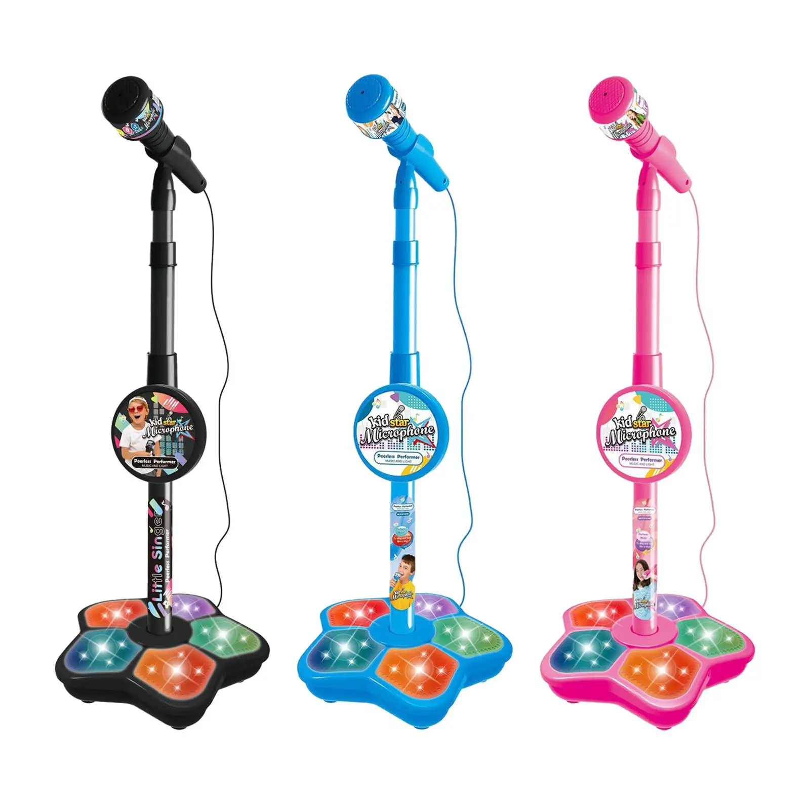 

Kids Microphone and Stand Entertainment Toys Karaoke Machine Music Toys for Children Age 3+ Years Old Boys Girls Birthday Gifts