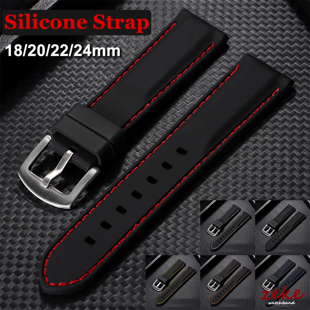 Cinturino Per Orologio Seiko SNE535J1 / V157-0DC0 / R040022N0 Gomma 22mm - Foto 7