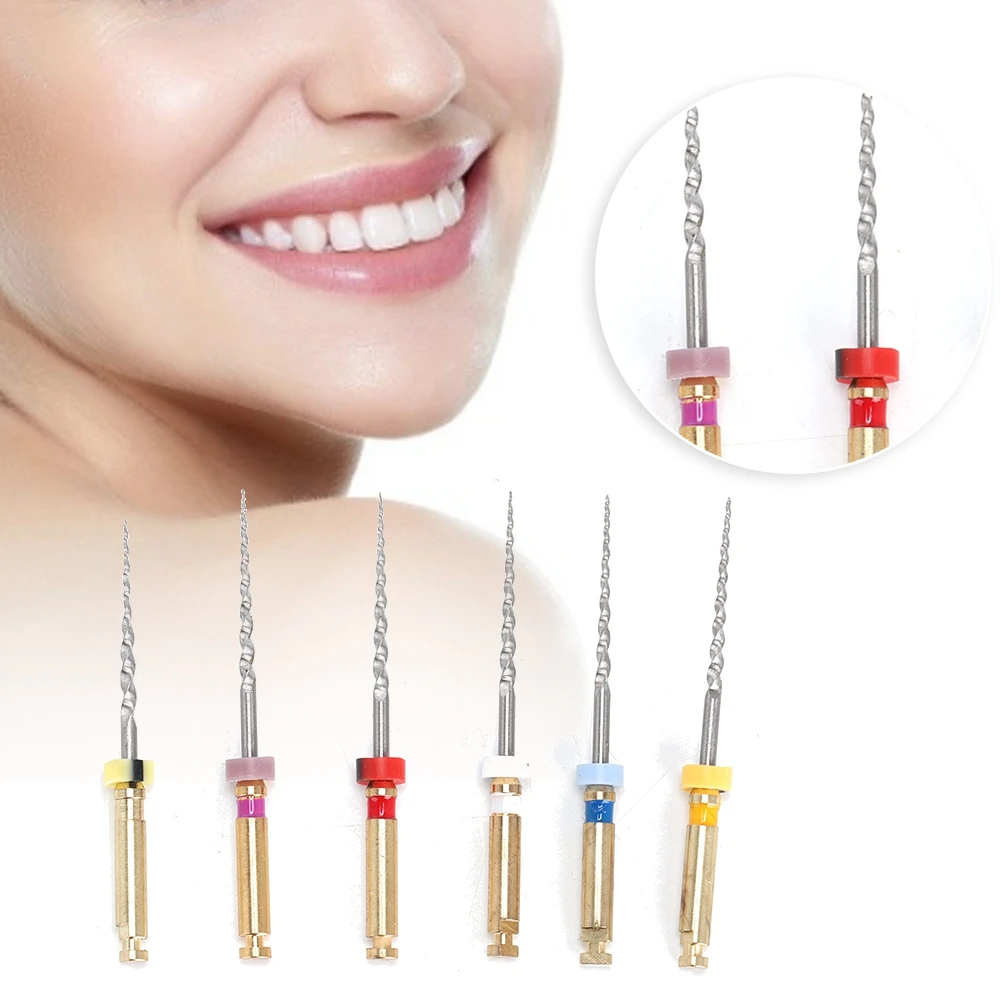 

6 Pcs Professional Dental Root Canal Niti File Endodontic Needles Dental Instrument SX-F3 Cleaning Oral Hygiene Care Dentist Use