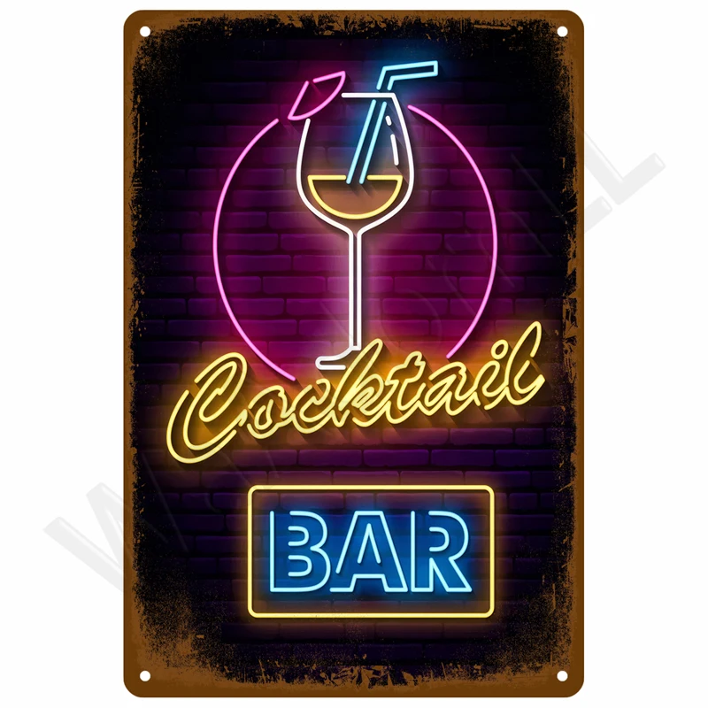 Vintage Blechschild Home Decor Artikel Wanddekoration Kunst Wandbild Raumdekoration Artikel Dekor Männer Retro Metallschild Platte Bar Poster – Detail 28
