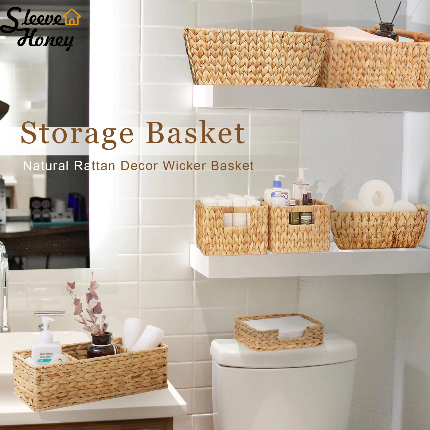 

Laundry Basket for Objects Organizers Storage Baskets Save Clothes Organizer Rattan Toy Wicker Kitchen & Organization Box Home
