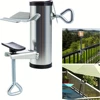 1pcs Outdoor Terrace Umbrella Clip Deck Bench Partner Frame Fixed Clip Railing Boat Pole Fence Wild Dining Table Fixed Fixture 3