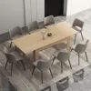 Extendable Dining Table for 6-10 Person, Wooden Dining Room Table, Meeting for Small Kitchens, Dining Office Areas 1