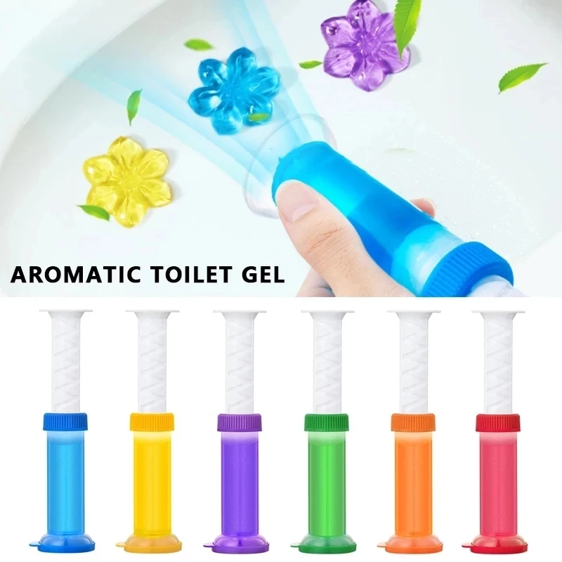 1PC Flower Aromatic Toilet Cleaning Gel Toilet Deodorant Cleaner Toilet