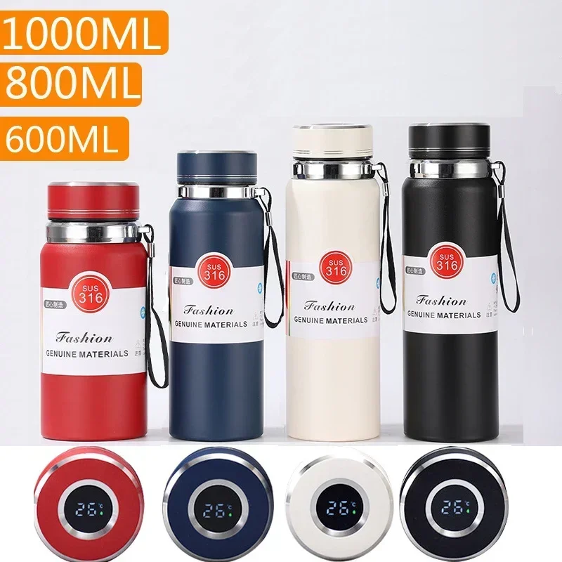 Portable Thermos Bottle USB One-Key Heating and Cooling Water Bottle  Household Business Sports Bottle Stainless Steel Water Cup - AliExpress