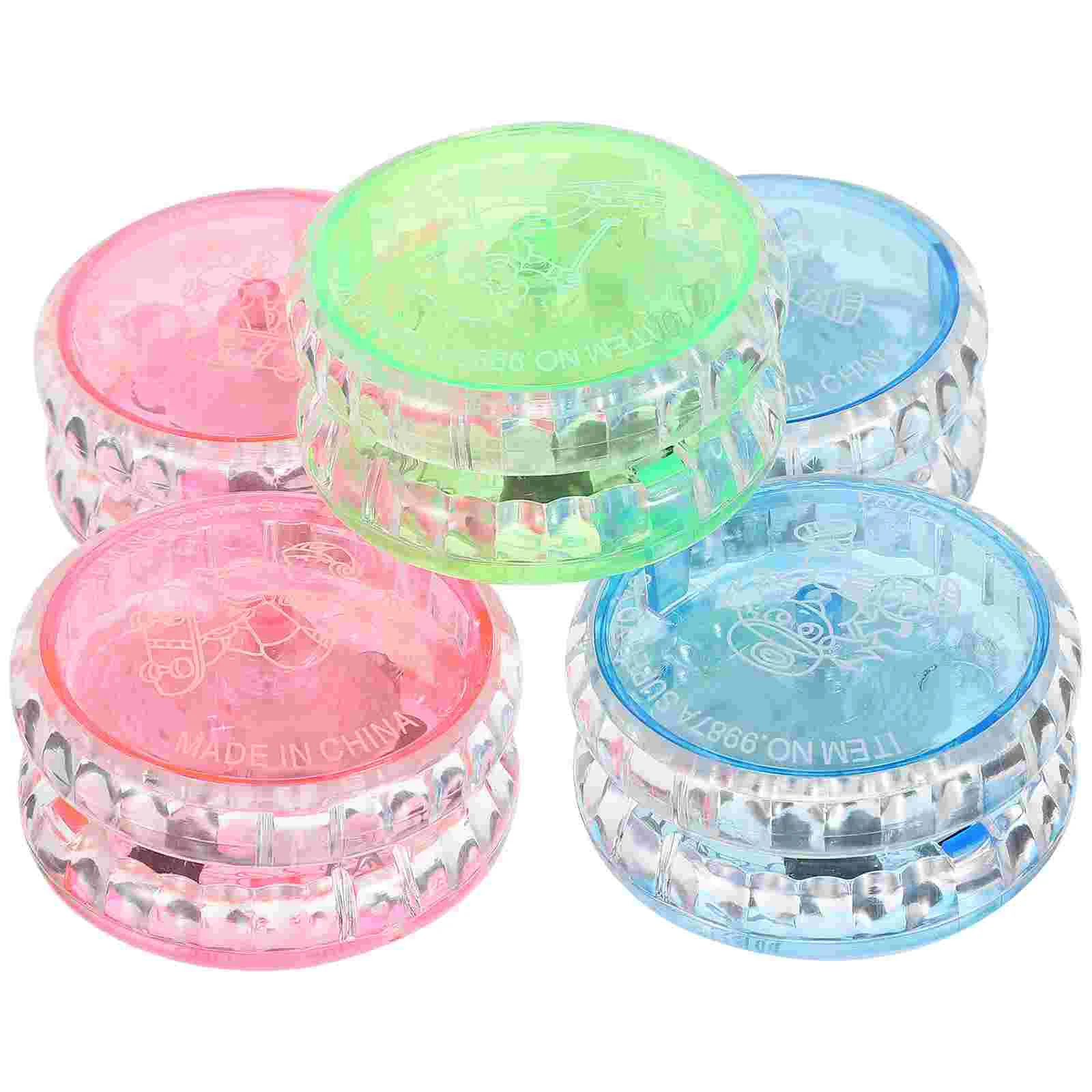

5 Pcs Yoyo Toy Luminous Yo-yo Ball Gift Plastic LED Puzzle Kids Toys Flashing Child