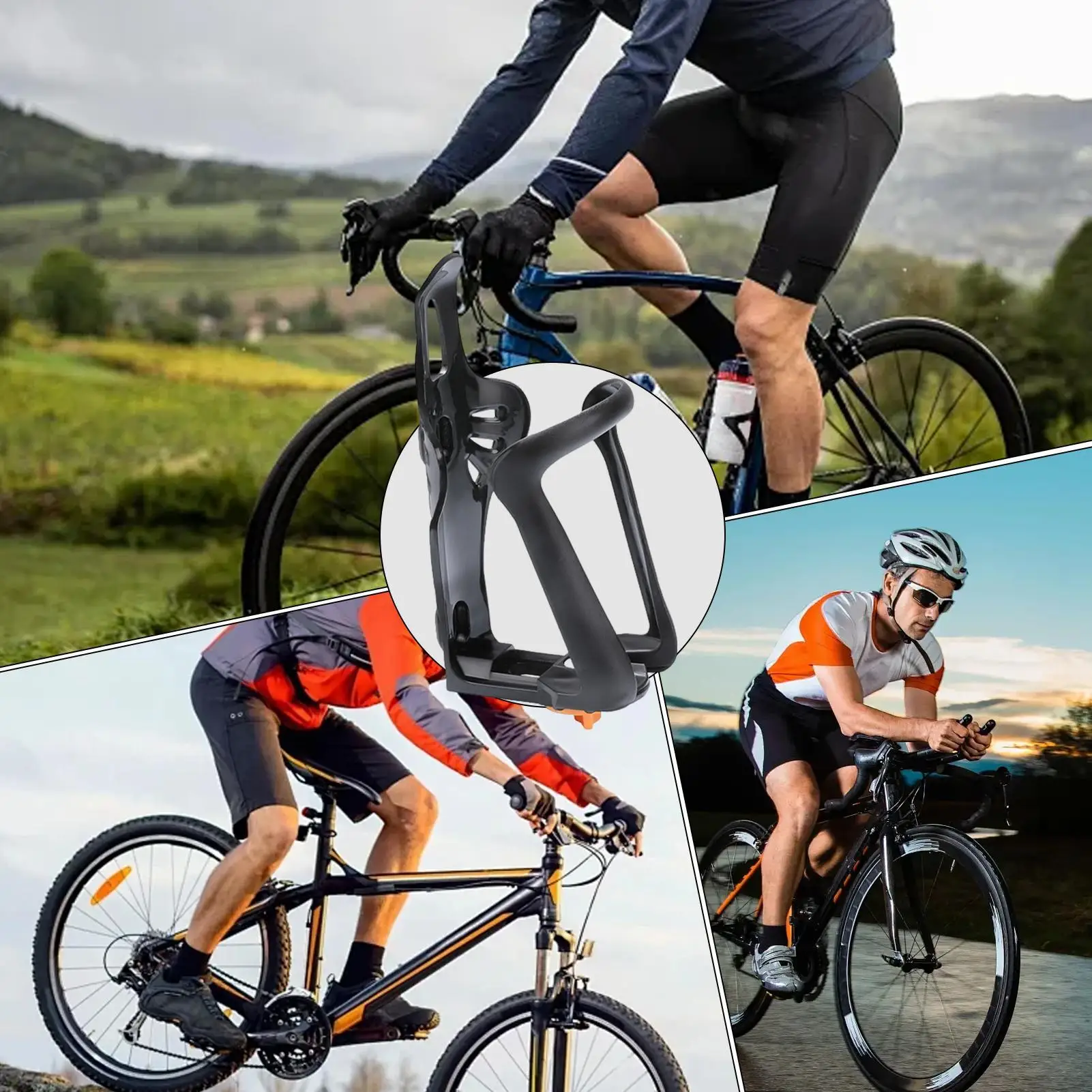 자전거 물병 홀더 나일론 카본 파이버 물병 케이지 로드 MTB 그라블 자전거 자전거 물병 컵 홀더