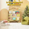 3-Tier Montessori Wooden Bookshelf for Kids, Toddler Book Rack Toy Organizer and Storage, Small Book Display Stand for Baby 3