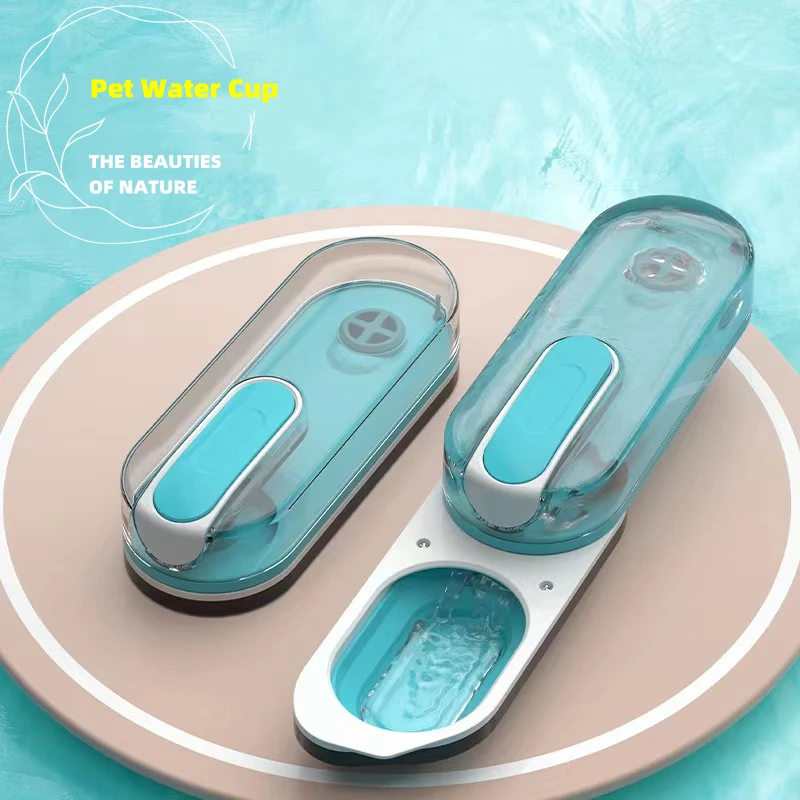 

Dog Water Bottle Portable Travel Pet Drinker Leak Proof Dog Bowl Food Cat Fountain Outdoor