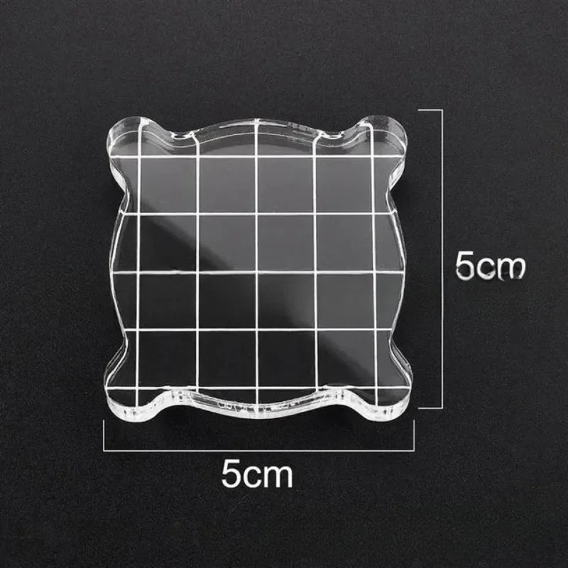 Acrylic Stamp Block Clear Acrylic Stamp Block High Transparency Acrylic Block for Transparent Seal Stamp DIY Scrapbooking Photo Album Decorative
