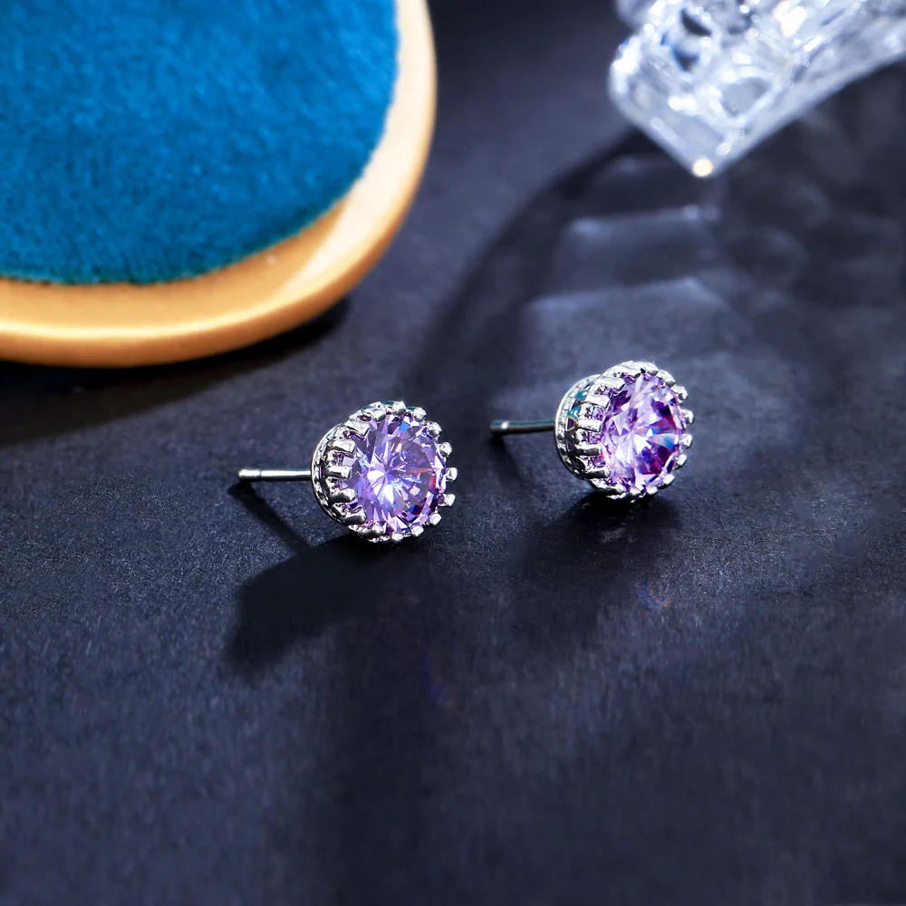 Cubic Zirconia Stud Earrings | Cubic Zirconia Earrings Mens