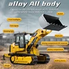 RTR KABOLITE K963 RC Hydraulic Loader 1/16 Remote Control Metal Machine Construction Vehicles Model with Light System RC Toys 4