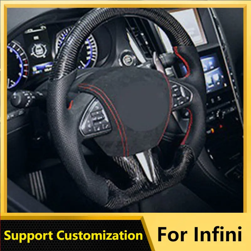 

Suitable for Infiniti Steering Wheel Q50LQ70LQX50QX60G Series Sports Modified Real Carbon Fiber Steering Wheel