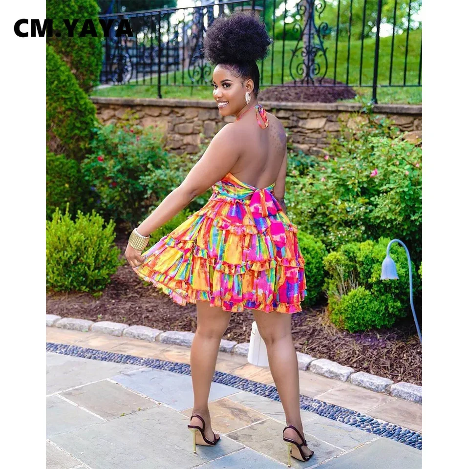 Yaya-女性のためのボヘミアンビーチドレス,フリル付きのエレガントな