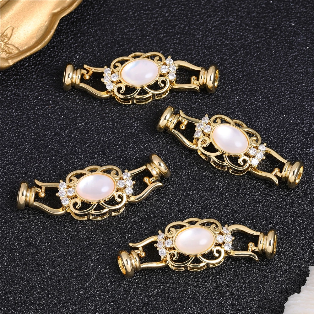 Juya handgemachte Luxus Anhänger Schmetterling Verschlüsse Schloss Verschluss Verschlüsse Zubehör für DIY Perlenarbeiten Perlen Kristall Schmuck machen – Detail 8