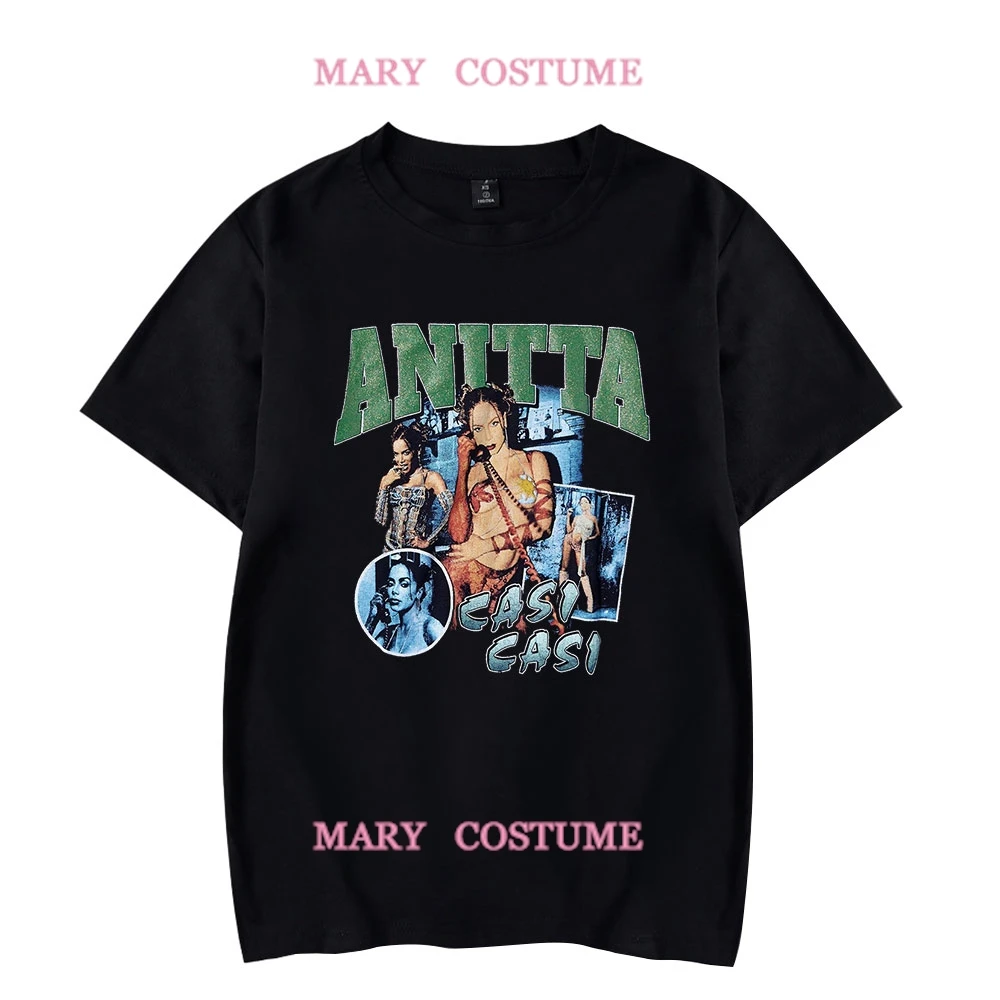 

Anitta casi casi T-Shirt Merch Unisex Trend Casual Short Sleeve Top