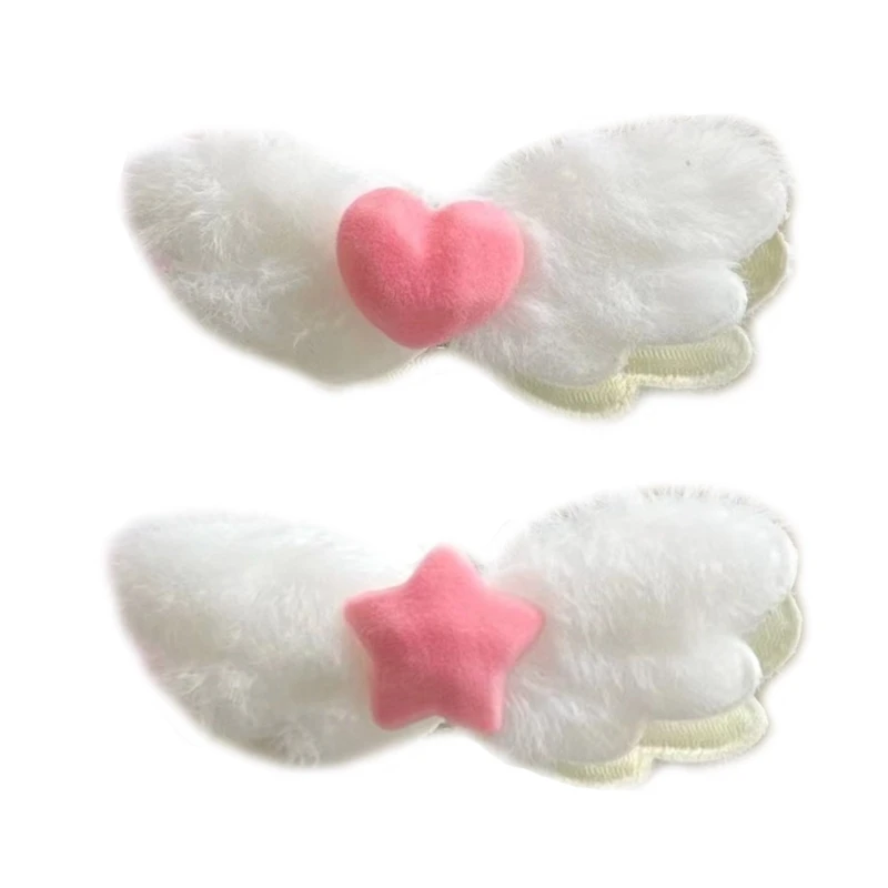 

A2ES Plush Wing Hair Pin Headwear Birthday Party Halloween Costume Hair Clip
