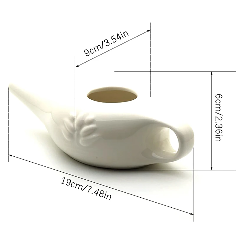 Ceramic Neti Pot Nasal Wash System Cleaner 250ml Nose Washing Kit For Sinus Rhinitis Allergy Nose Yoga Detox Rinse nasal irrigator set