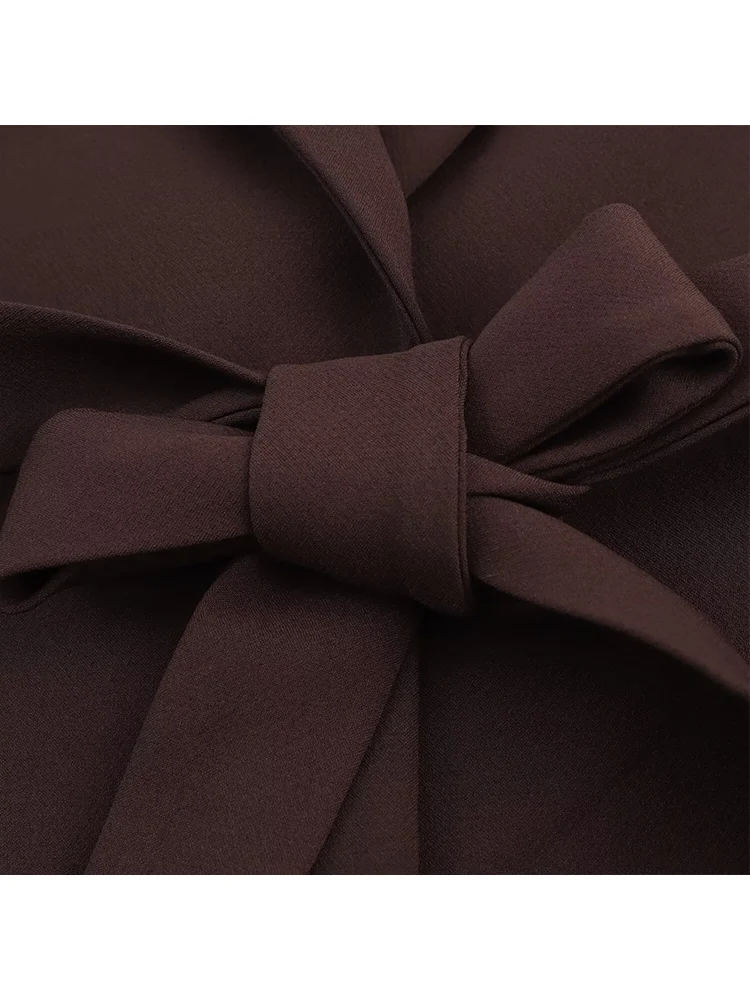 Woman Vest Pant Outfits Office Fashion With Belt Vest Coat And Straight Pants Chic Side Bright Line Decoration Lady Set 2 Piece