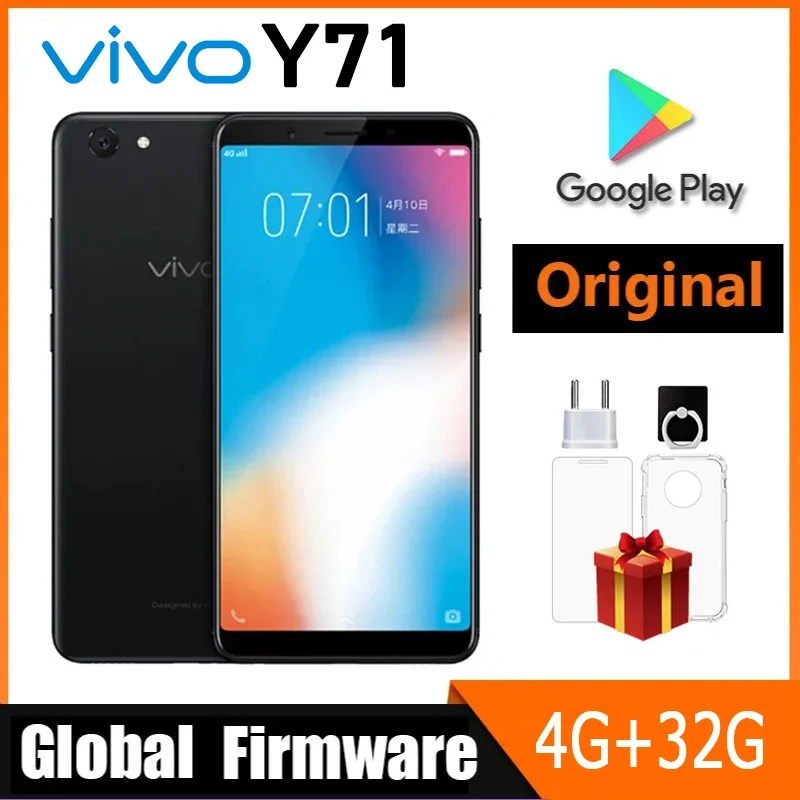 Смартфон VIVO Y71 Android 4G разблокированный 5,99 дюйма 4 Гб RAM 32 Гб ROM все цвета в хорошем состоянии
