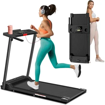 Treadmill with Handles, Portable Electric Treadmills for Home 300 lbs Weight Capacity,Walking Pad Treadmill 1