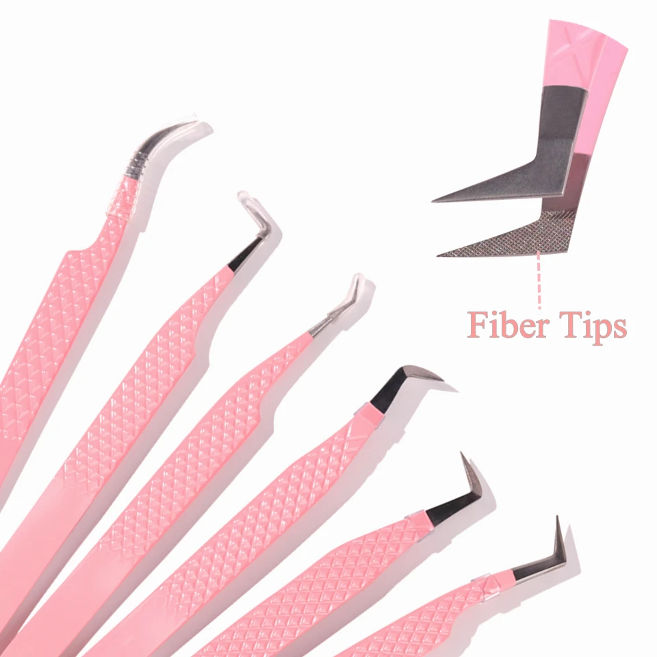 

1pc Anti-static Eyelash Extension Tweezers Fiber Tips Precision Curved Straight Eyebrow Lashes Eyelash Tweezers Makeup Tools