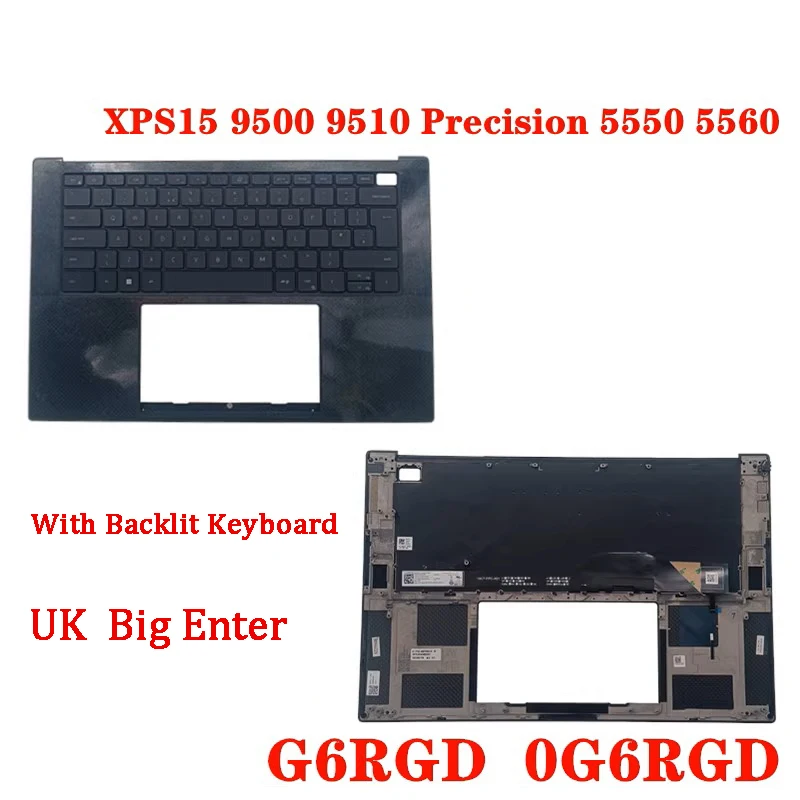 palmrest cover Case Dell XPS15 9500 9510 Precision 5550 5560 0G6RGD GP6Y1 FRGCG