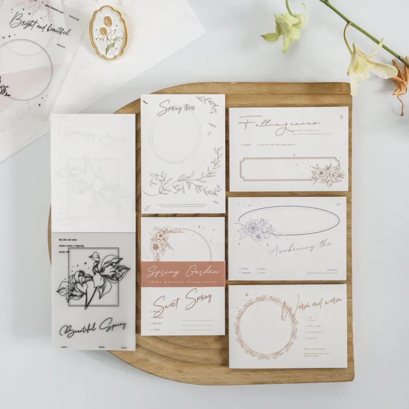 

6packs/LOT Spring Garden series creative simplicity material package message paper memo pad