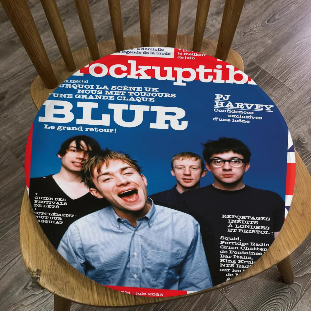 Popular Rock Singer Star B-Blur Modern Minimalist Style Fabric Cushion Non-slip Living Room Sofa Stool Tatami Office Stool Mat 2