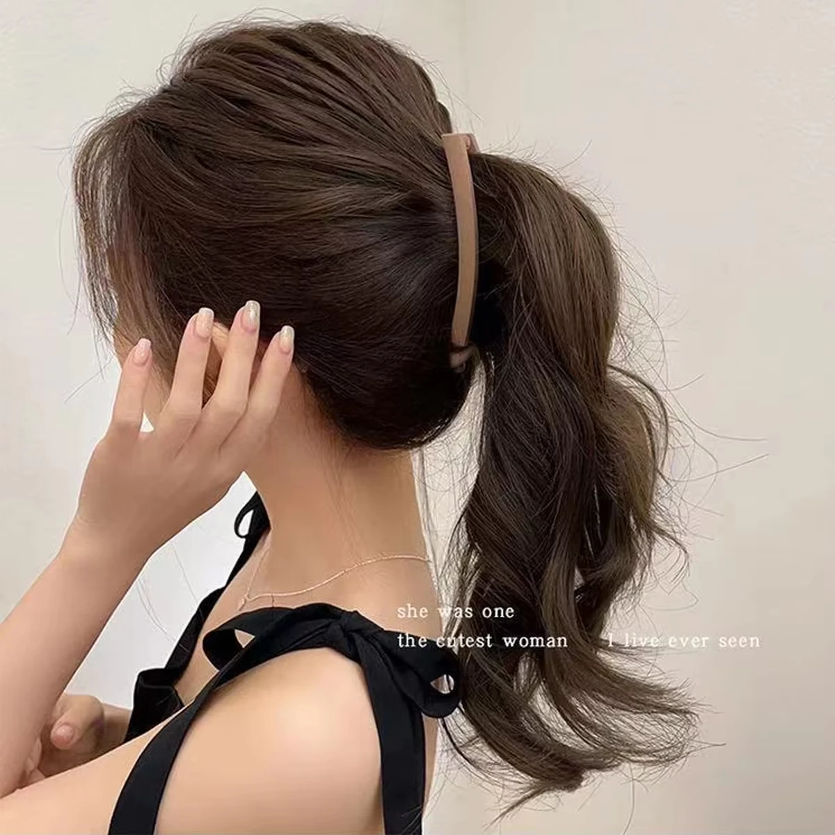 4/5 Stücke Neue Acryl Bananenklammern Elegante Frauen Auf der Rückseite des Kopfes Koreanische Pferdeschwanz Haarnadel Haarspangen Grils Haarschmuck – Detail 3