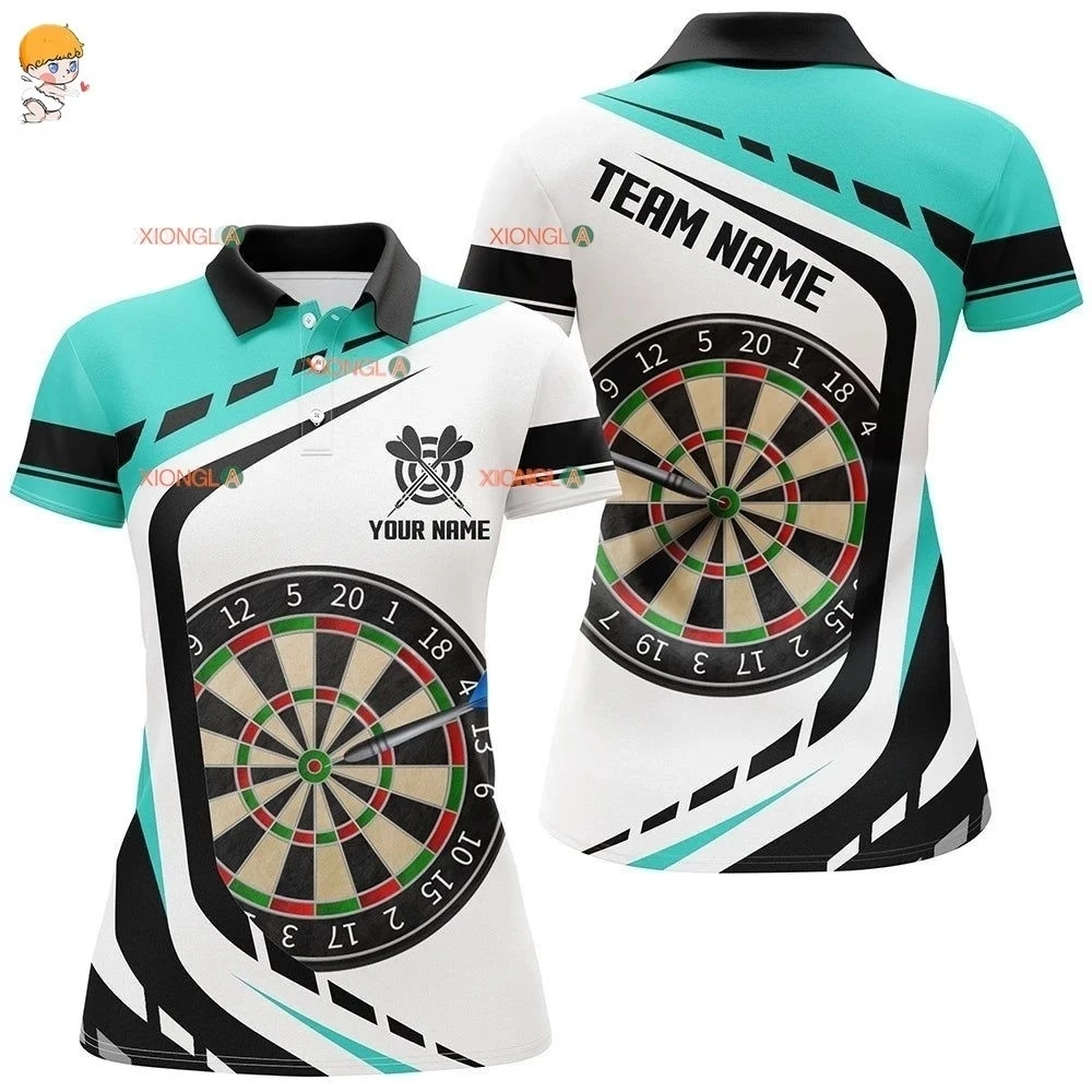 Personalized 3D printed jersey men's dart polo shirt team player dart uniform TDM1365- short sleeved POIO shirt