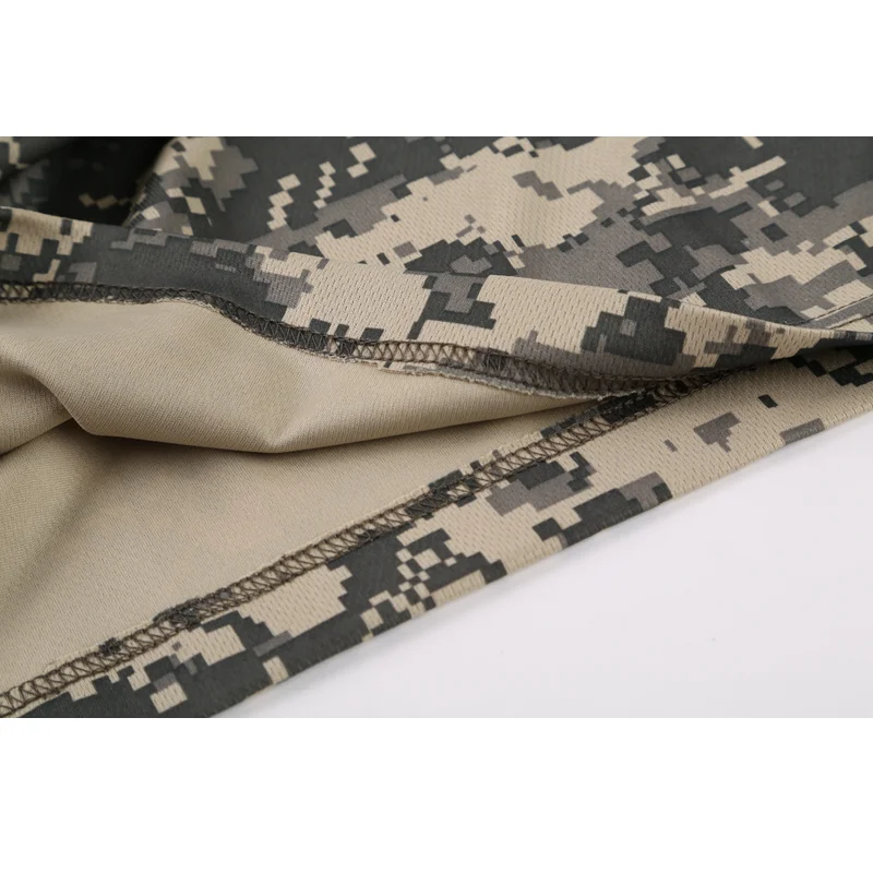 Autumn Spring Men Long Sleeve Tactical Camouflage T-shirt Quick Dry Military Army Shirt Caza Sport Camping Hunting Clothes