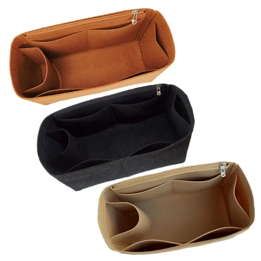 Enhanced Felt Handbag Organizer with Multi-Pocket Design