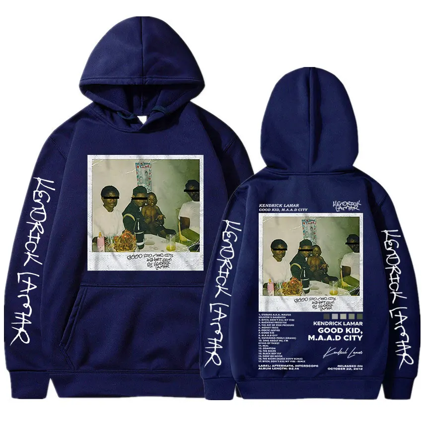 Kendrick Lamar Good Kid Herren Kapuzenpullover Hip-Hop Musikalbum Cover Hoodie Lässige Mode Streetwear – Detail 2