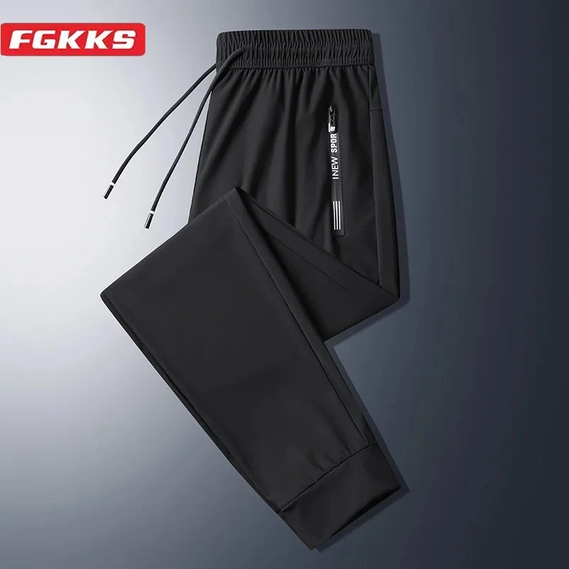 

Мужские повседневные уличные брюки FGKKS, облегающие штаны с большими карманами, уличная одежда, 2024