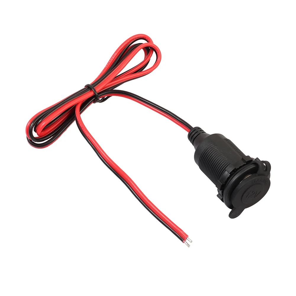 Car Cigarette Lighter Socket Adapter Cable 12/24V DC Cigarette Lighter Socket Power Adapter Modified Accessories
