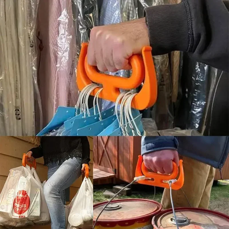 Multi functional backpack, anti pinch, labor-saving and bag lifting device, plastic bag holder 3