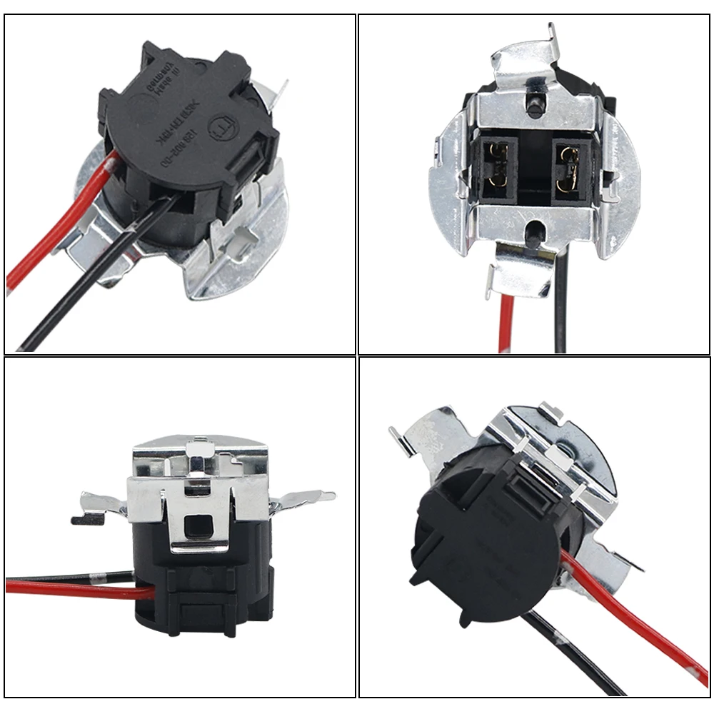 TK-305 Car Light Bulb Base Holder Socket Wire Adapter H7 Halogen Lamp Connector Wiring Harness 2pcs For Volkswagen Sagitar lamp holder headlight holder led lamp bulb led lamp bulb base light bulb socket