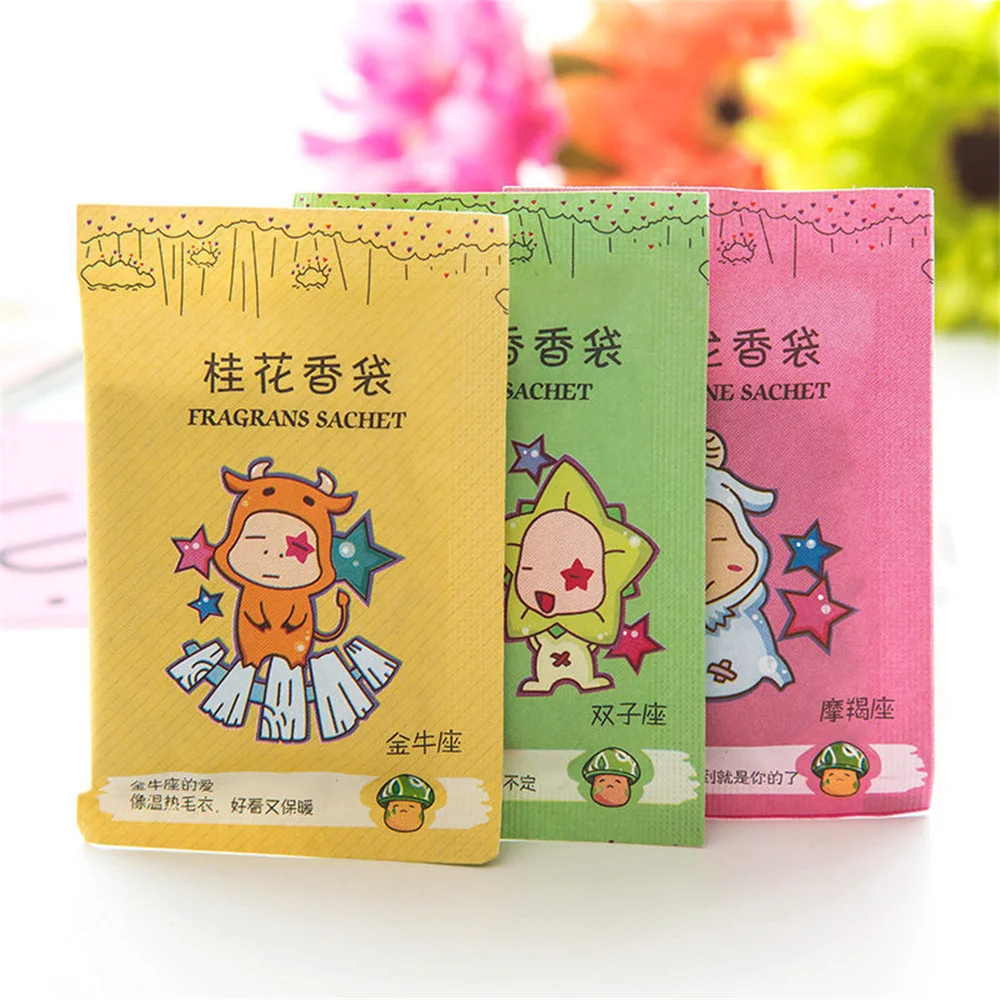 1/2PCS Vehicles Fragrance Bag Purifier Sachet WardrobesCabinets Cereal shell Closet Home Incense Paper Pocket