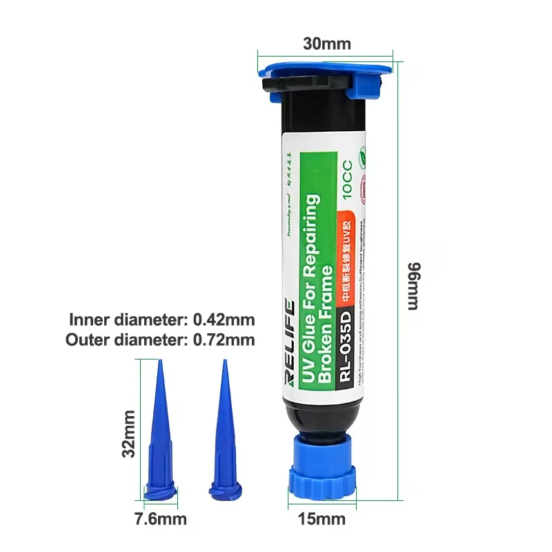 Repair UV Glue RELIFE RL-035D Repairing Broken Frame High temperature resistance and anti-aging Fast curing without whitening