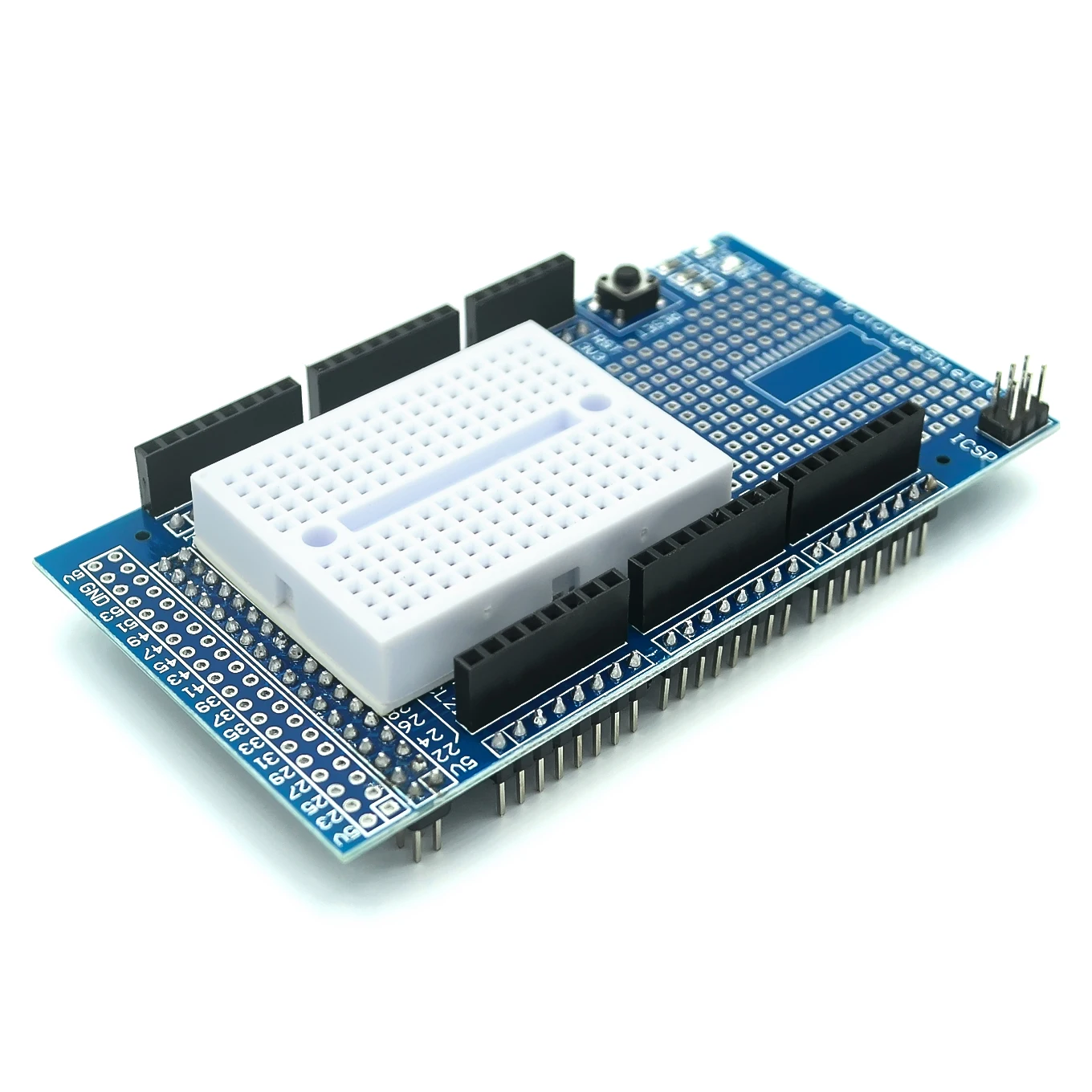 Mega 2560 R3 Proto Prototype Shield V3.0 Scheda Di Sviluppo Espansione + Mini Pcb Breadboard 170 Punti Di Fissaggio Per Arduino