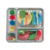 28 Pieces Kids Toy Plates and Dishes for Kitchen Playset Child Cookware Set for Kids Party Toy Children Preschool Birthday Gift 6