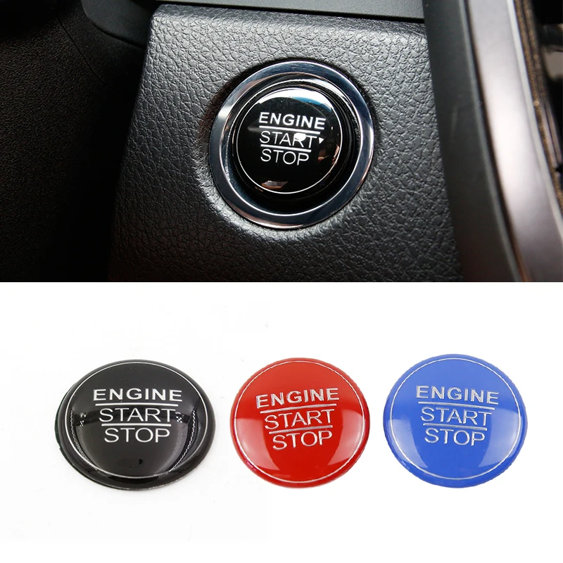 

For Toyota Camry 2018 For Highlander / CHR / IZOA Aluminum Car Engine Start Stop Button Ring Cover Trim 29mm